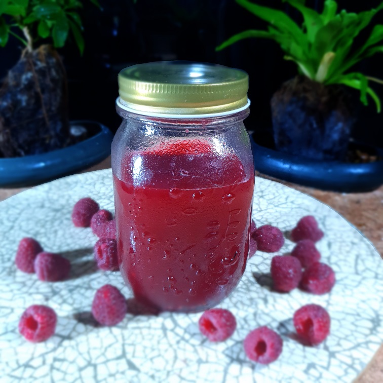 Raspberry simple syrup